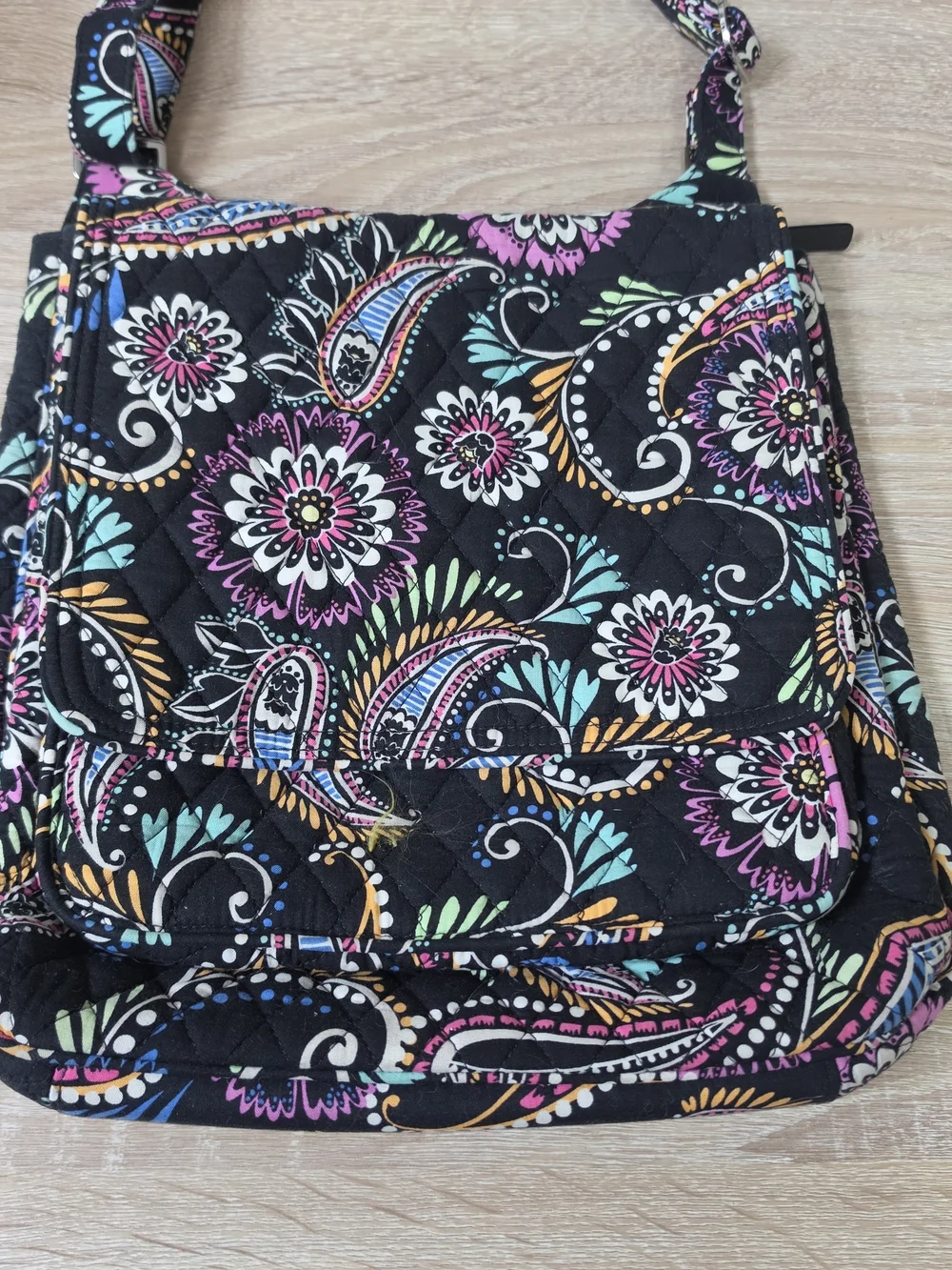 Vera Bradley Bandana Swirl Floral Messenger Shoulder Crossbody Mailbag Bag